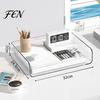 Layered Archive Rack for Workstations Large Capacity Desk Organizer Documents Files Letters A4 Paper Book Notes Mail, Compact File Tray Clear