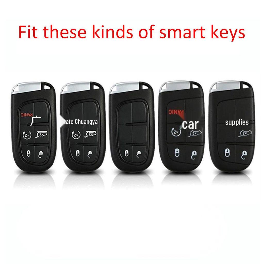 Корпус ключа из углеродного волокна для Jeep Grand Cherokee, Renegade, Compass, Cherokee