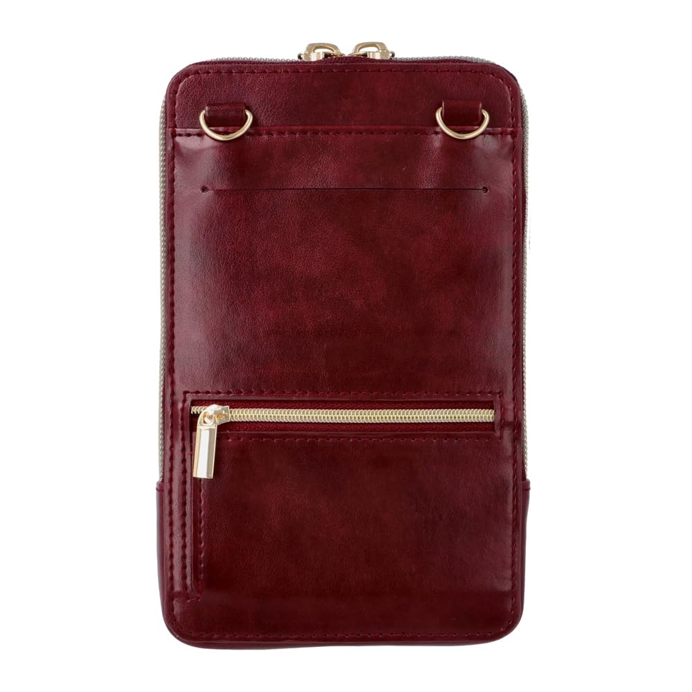 Smartphone Shoulder Bag with Wallet Function Paul Joe Marks Bordeaux iPhone Android & DGA-PO7-RE