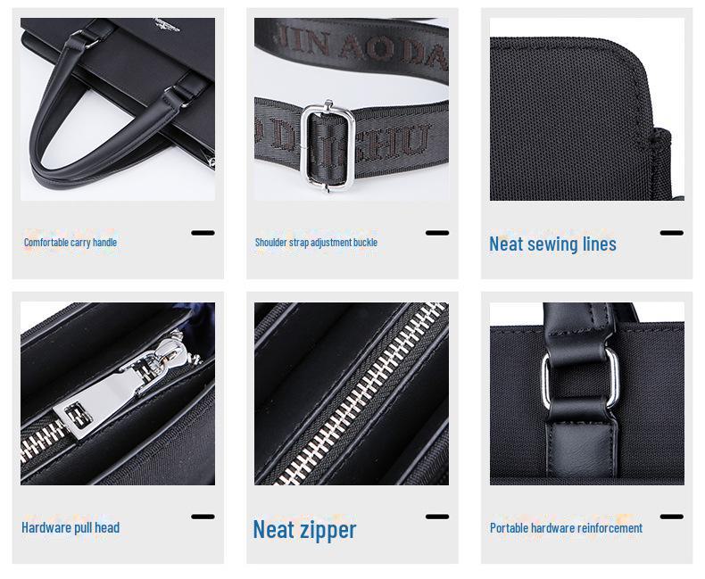 Kangaroo Men's Waterproof Oxford Handbag Laptop Briefcase