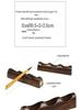 Ebony Inlaid Copper Brush Holder: Solid Wood Pen Rest for Calligraphy Supplies