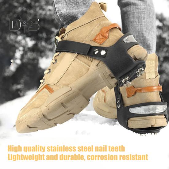 Кошки для льда и снега, шипы для сцепления, противоскользящие, 5-точечные, для ходьбы, бега, походов, зимних видов спорта на открытом воздухе
