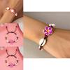 Summer Fashion Handmade Flower Bead Anklet With Adjustable Woven Design For Women