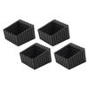 4pcs Furniture Leg Pad Square Plastic Anti Skid Furniture Leg Pad Cover Floor Protector for Chair Desk