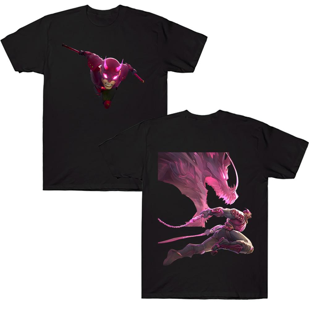 Rivals Daredevil Tees Дуэлянт Герой Daredevil Графические футболки Унисекс Одежда Смешные футболки с круглым вырезом Хлопок Топы с коротким рукавом