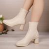 Женские ботильоны на высоком каблуке с острым носком, женская обувь 2024 года, трендовая осенняя обувь для ходьбы, туфли-лодочки, сексуальное вечернее платье, женская обувь Botas