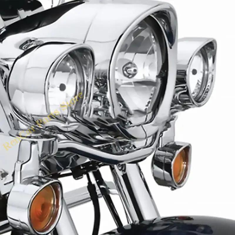 F19A 4.5'' 7" Headlight Visor Trim Rings Head Lamp Decorate Accessories Motorcycle Headlamp Frenched Rings