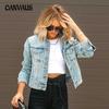 Весенне-осенняя женская джинсовая куртка с рваными отверстиями, повседневная модная короткая куртка
