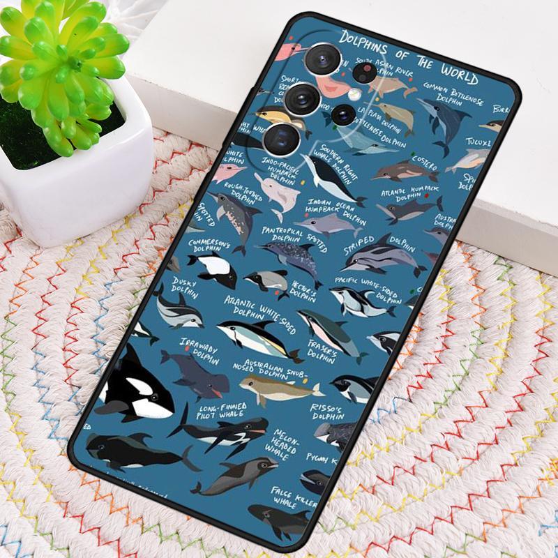 Силиконовый чехол для телефона Косатка Для Samsung Galaxy note 10 pro S26 S25 S24 S23 S22 S21 Plus S25Ultra Capa Чехол
