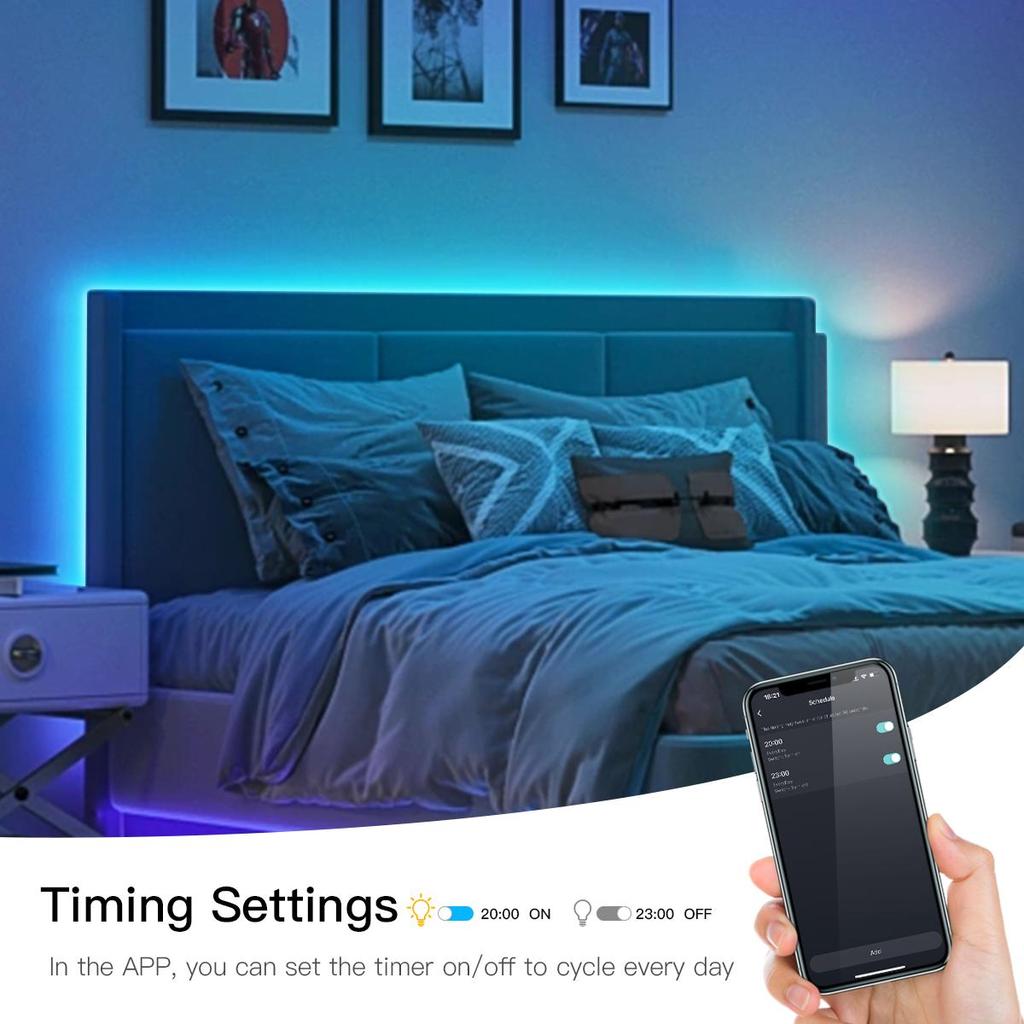 Умные светодиодные ленты Tuya Smart WiFi RGB COB USB 5V 576 светодиодов/м с пультом дистанционного управления и диммированием, светодиодная лента для подсветки телевизора, украшения кухни и комнаты