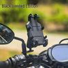 Eight-Claw Shock-Absorbing Anti-Theft Motorcycle Phone Holder with Soft Rubber