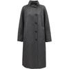 ONLY Women's 100% Lambswool Double-faced Long Wool Coat