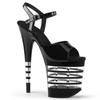 20Cm High Heel Fashion Transparent Stripe Waterproof Table Pole Dance Model Catwalk High Heel Sandals YKC