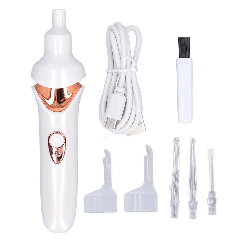 Electric Ear Vacuum Cleaner with LED Light Soft Tip USB Charging Ear Wax Removal Tool for Children