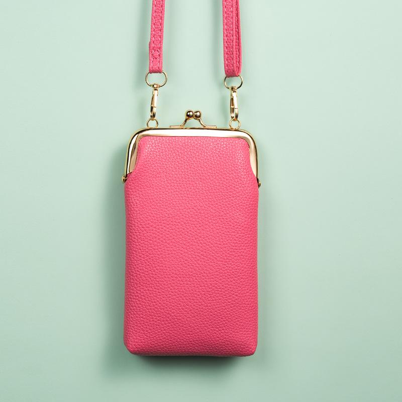 Стильный PU кроссбоди кошелек для телефона на 2025 год для женщин - Модная, компактная вертикальная сумка