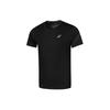 Logo Print Crew Neck Drop Shoulder Short Sleeve T-Shirt Men Tops Black 2011C836-001