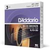 D'Addario Daddario Струны для акустической гитары 80/20 Бронза Custom Light .011-.052 EJ13-3D Упаковка из 3 комплектов...