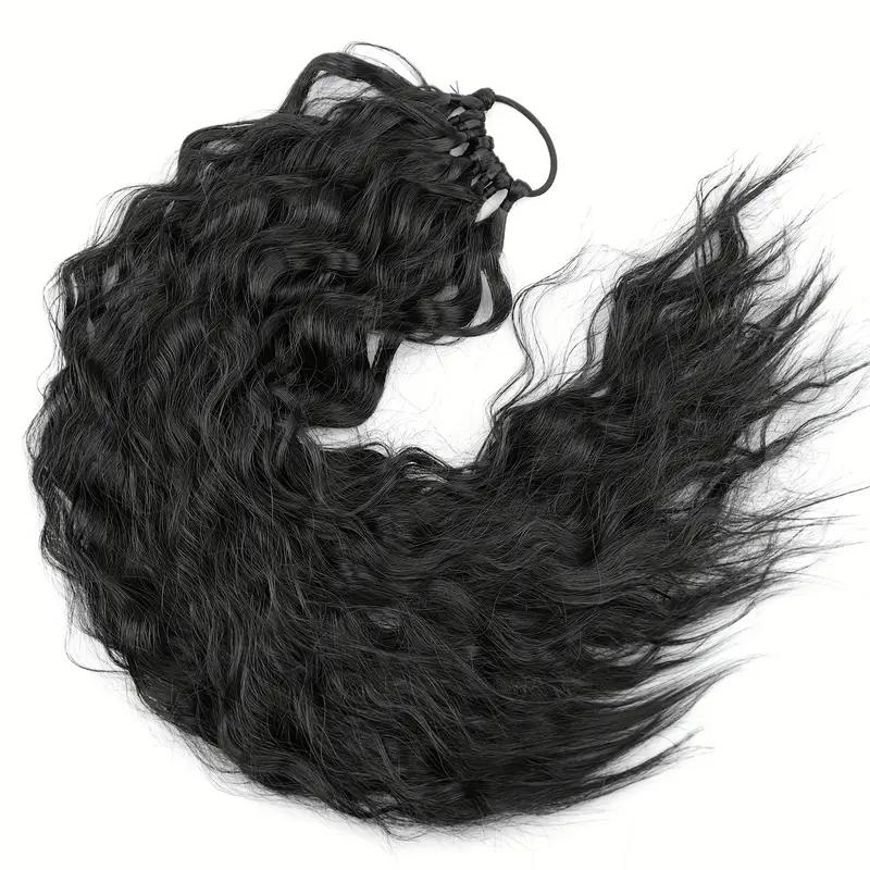 MISS WIG Синтетический длинный прямой вьющийся хвостик для наращивания волос резинка плетеный хвостик натуральный мягкий хвостик для женщин повседневная одежда