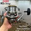 Large Fishing Reel Swivel 8000/9000/10000/12000/14000 Size Trolling Metal Spool No Gap Oblique Anchor Fish Spool Carp Spool  Long Distance Casting