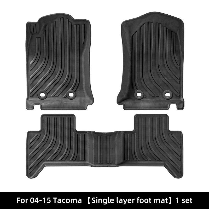 Износостойкие напольные коврики и коврики в багажник из ТПЭ для Toyota Tacoma 2004-2024