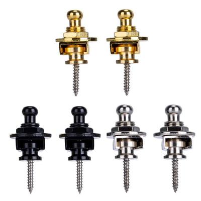 2 шт./компл. Ремешкодержатель для гитарного ремня Ремешковый замок Кнопка для всех ремней для акустических, электро- и бас-гитар 3 цвета Guitarra