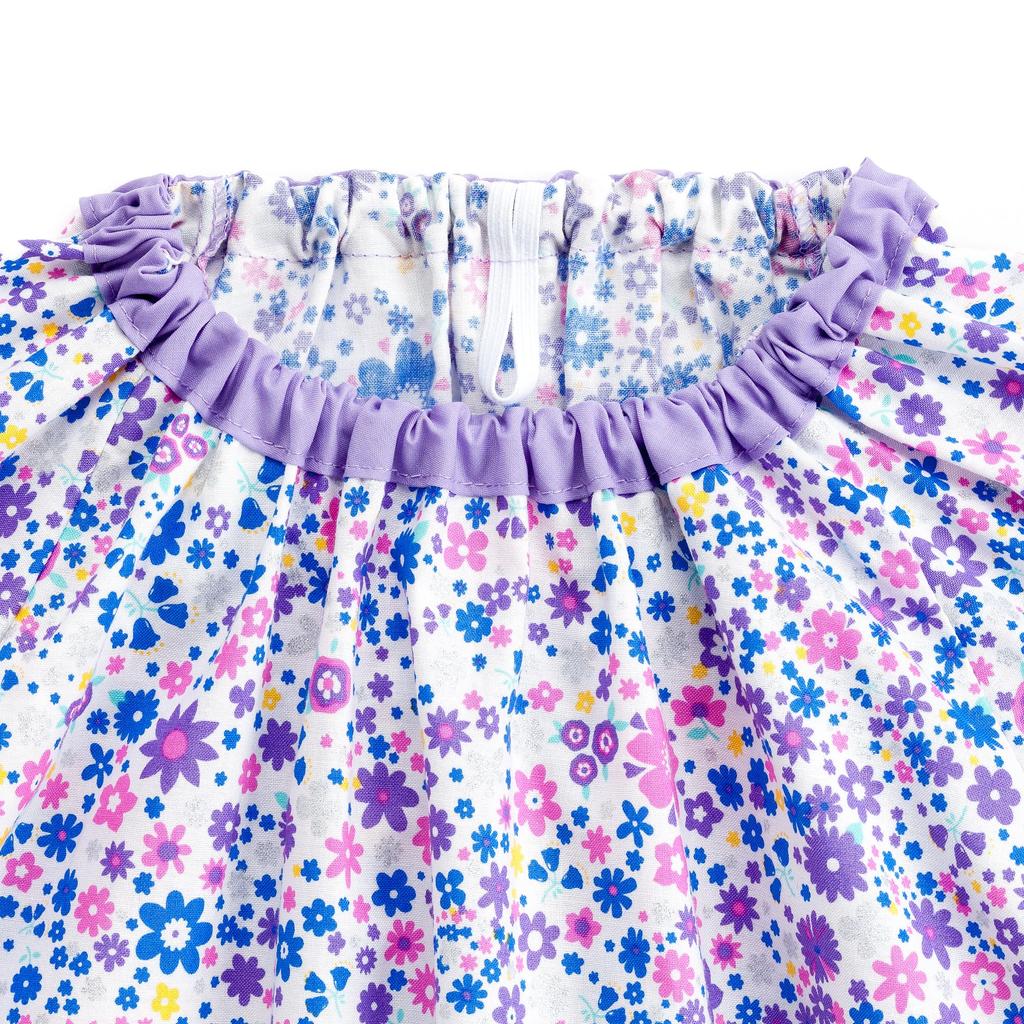 КРАСОЧНЫЙ КОНФЕТНЫЙ СТИЛЬ, праздничный комплект из 2 девочек с цветочным узором, милый длинный рукав, фартук для детского сада для учеников начальной школы