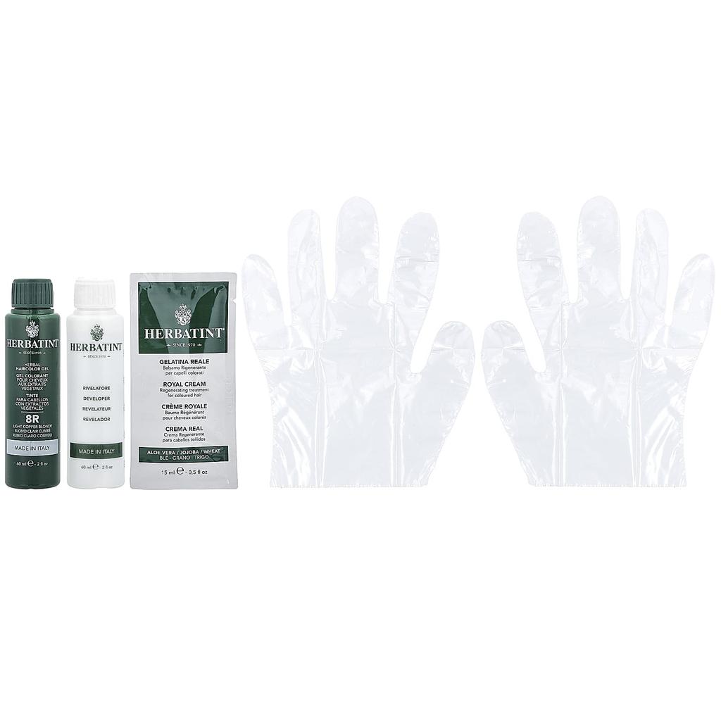 Herbatint Стойкий гель-краситель, 8R, светло-медный блондин, 4,56 жидких унций (135 мл)