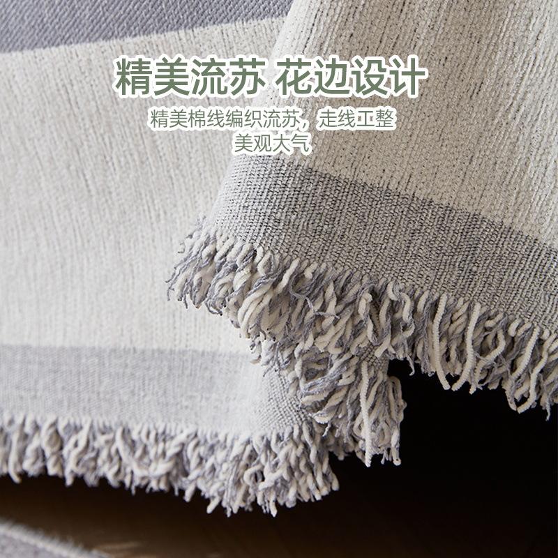 Европейский диван-полотенце с кисточками, подушка в свежем стиле, всесезонный универсальный чехол, нескользящий пылезащитный чехол, двусторонний, можно стирать в машине