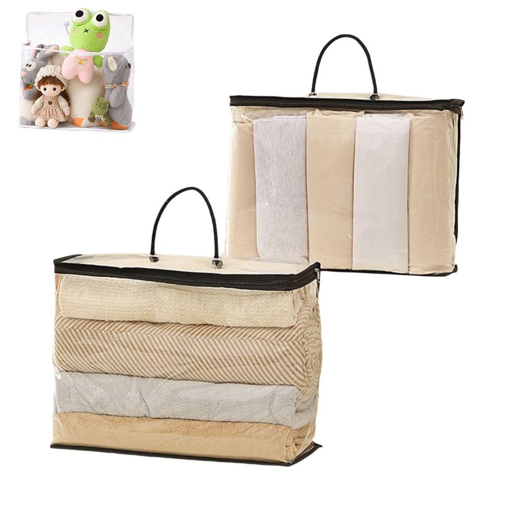 PVC Transparent Storage Pouch Bedding Storage Bag  for Clothes Bedding Blankets and Plush Toys