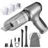 Mini Car Vacuum Cleaner,12000PA High Power Cordless Rechargeable Car Vacuum,3 In 1 Wireless Handheld Portable Car Vacuum