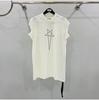 2023 Summer Unisex Loose-Fit Star Print Ribbon T-Shirt