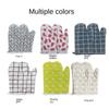 2pcs Cotton Heat-insulating Gloves Kitchen Gadgets Oven Gloves Cooking Microwave Gloves