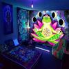 Skull Mushroom Fluorescent Tapestry Home Decor Aesthetics Hippie Bedroom Decoration  Living Room