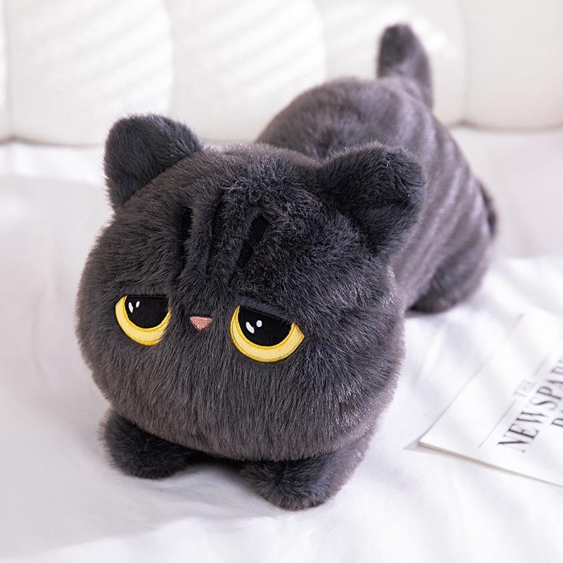 50-90 см милая черная кошка плюшевая игрушка кукла кавайная большая мягкая подушка подушка черная кошка плюшевая игрушка кукла для мальчика девочки подарки на день рождения