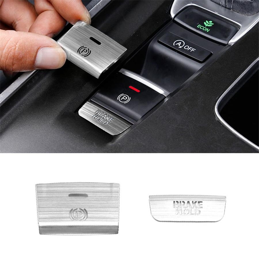 2 шт. Алюминиевая накладка на кнопку P Gear BRAKE HOLD для Honda Accord 2018-2019 Красный