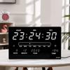 LED Digital Electronic Clock Backlight Large Digital Alarm Clock Temperature Calendar Bedroom Wall Calendar Clock