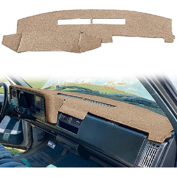 Yiz Dash Cover Mat Fit For Chevy Chevrolet Silverado/GMC Sierra C1500 C2500 C3500 K1500 K2500 K3500 Pickup Truck 1988-1994, 1992-94 GMC Yukon/Chevy
