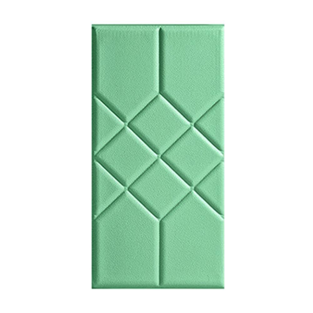 Tatami 3D Wall Stickers Anti-collision Rectangular Wallpaper Waterproof Self-adhesive Headboard Bed Soft Bag