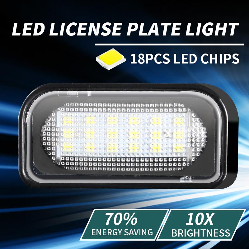 For Mercedes Benz C CLK Class W203 C209 W209 Canbus LED License Plate Lights Car Number Plate Lamps A2038200556, A2038200066