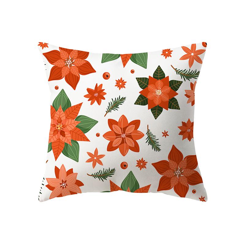 Рождественская тематика милый Санта-Клаус принт узор наволочка для подушки дома гостиная диван украшение подушка наволочка