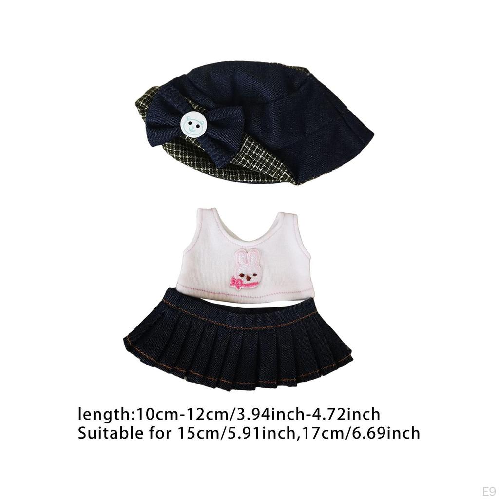 Одежда для кукол 6 дюймов, комплект юбок для кукол, футболки и аксессуары для игры, одежда своими руками