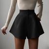 European and American Hot Girl Casual Solid Color Street Niche Design Shorts