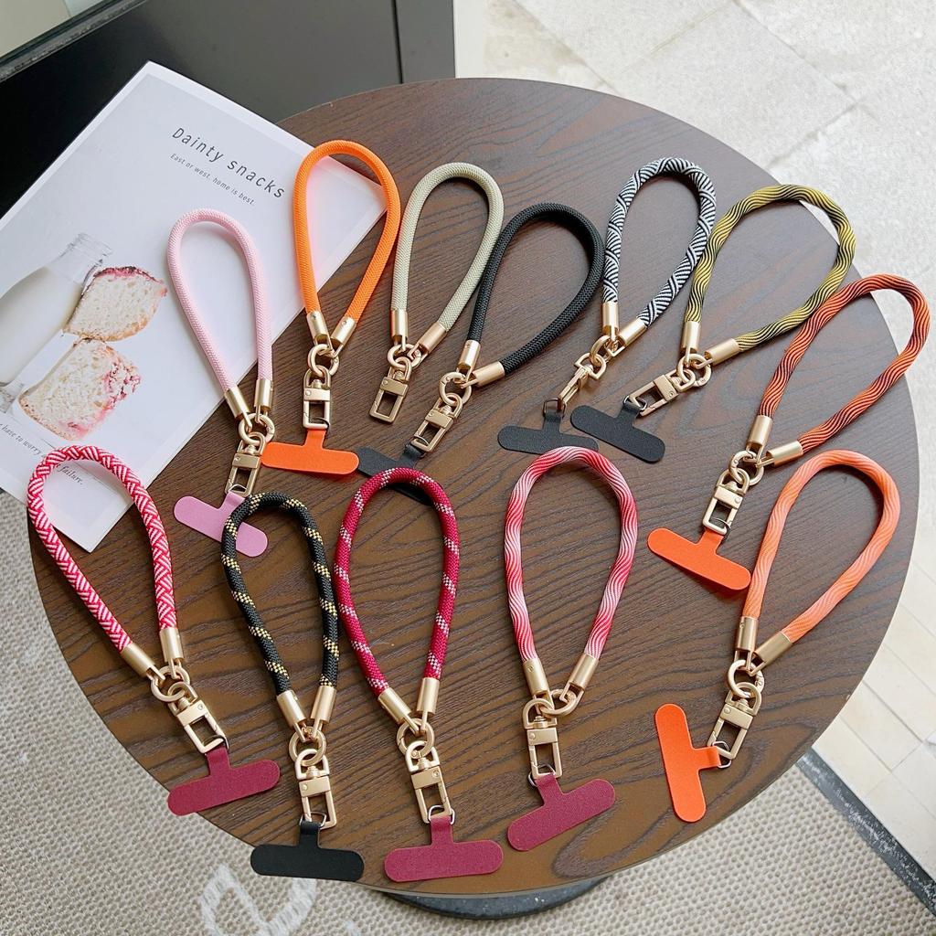 Colorful Tuhao Gold Braided Mobile Phone & Water Cup Lanyard Bracelet