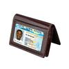 Stylish Simplicity Mens and Womens Leather Coin Purse ID Case Business Card Holder Bag Anti-magnetic RFID Anti-theft Card Small Wallet