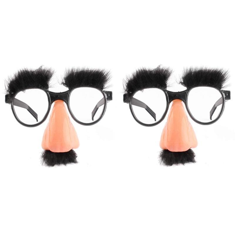 1 шт. Хэллоуин Черная Борода Очки Пластик Большой Нос Смешной Трюк Дурак Реквизит Детские Очки Шоу