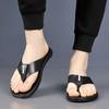 2025 Summer New Light Casual Men's Flip-flops Fashion Black Open-toed Designer Slippers Male Beach Shoes for Man