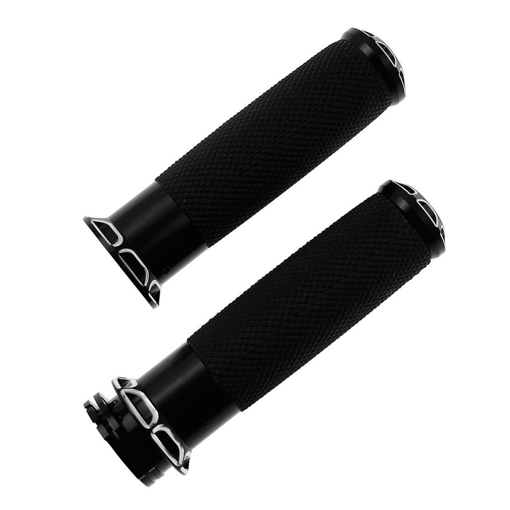 HDBUBALUS 1" 25mm Bike Handle Grip for Harley Sportster Softail Touring Dyna