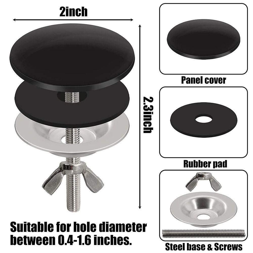Faucet Decorative Covers Drainage Seal Stainless Steel Metal Sink Hole Cover Faucet Hole Cover Sink Plug Tap Hole Plug