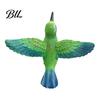 Outdoor Patio Ornament Resin Hummingbird Figurine, Clip?on Bird Statue for Fence, Flower Pot Tree Waterproof Animal Figurine Branch, Realistic