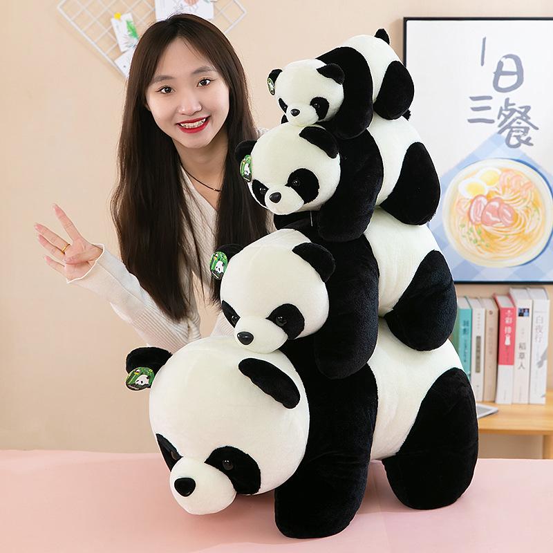 Lying Panda Plush Toy Cute Simulation Sichuan Giant Panda Doll Ornament Activity Gift